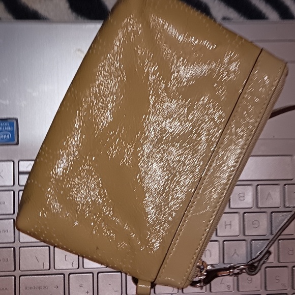 Coach Yellow Leather Wristlet